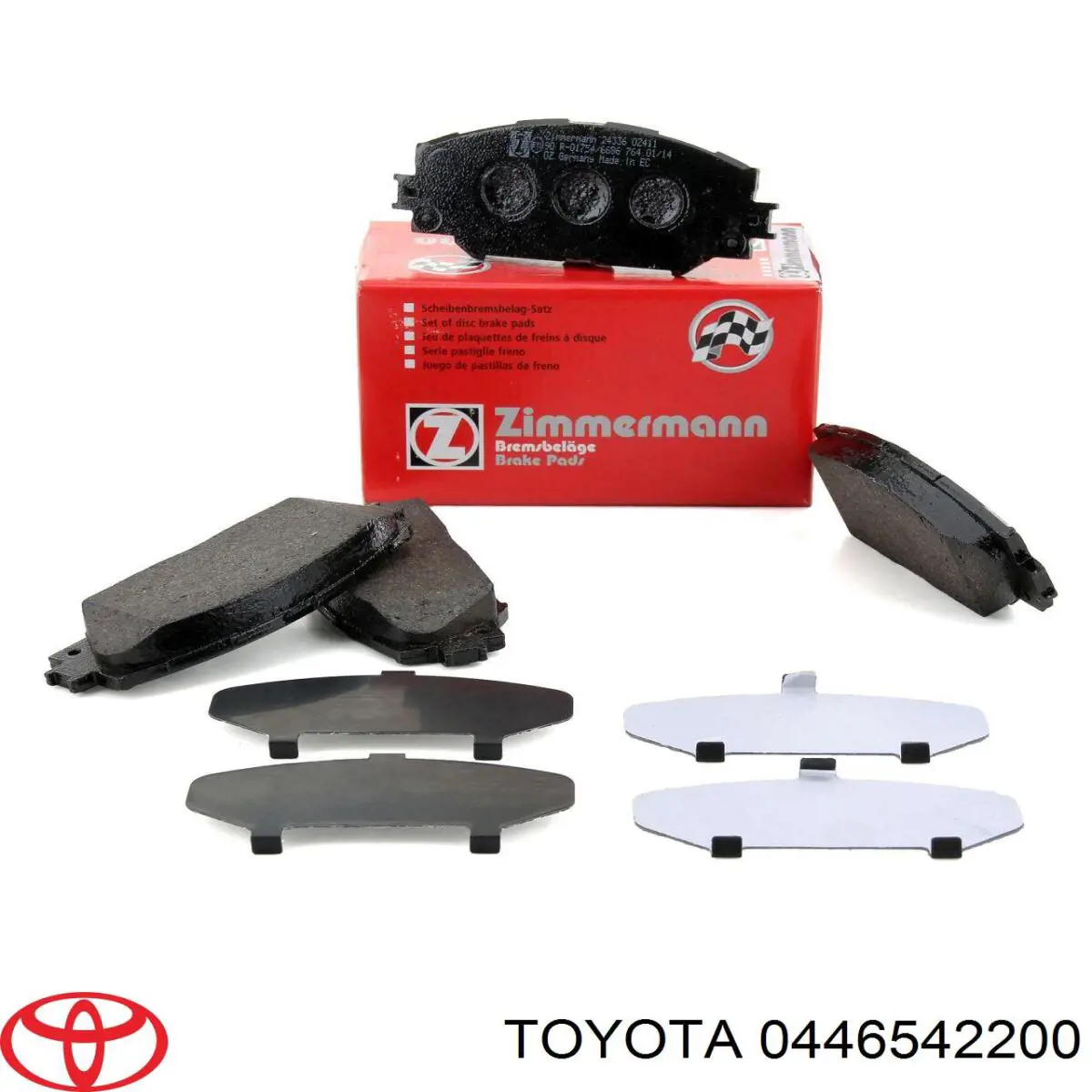 Передние тормозные колодки 0446542200 Toyota