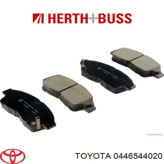 Передние тормозные колодки 0446544020 Toyota