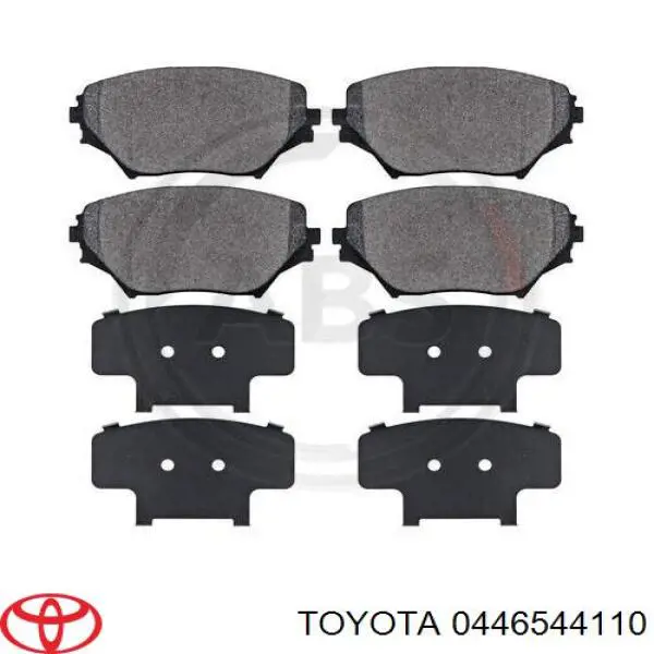 Передние тормозные колодки 0446544110 Toyota