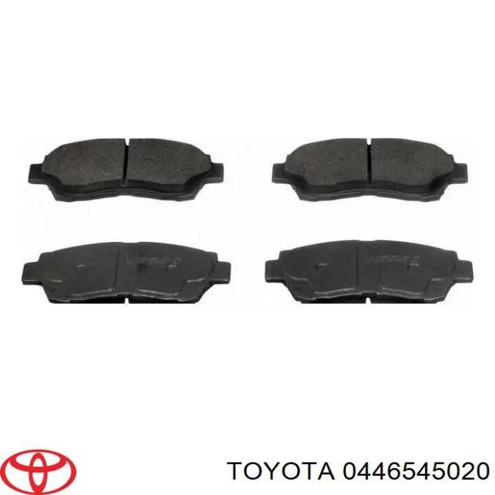 0446545020 Toyota колодки тормозные передние дисковые
