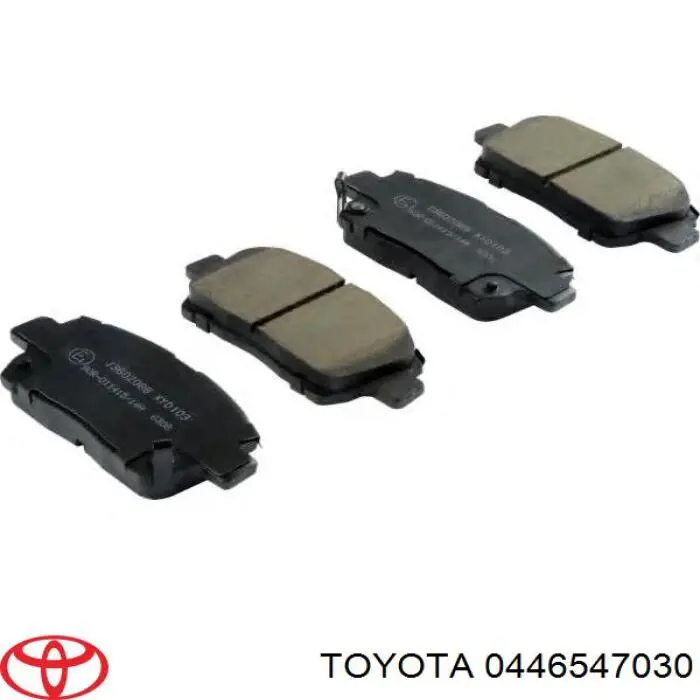0446547030 Toyota колодки тормозные передние дисковые