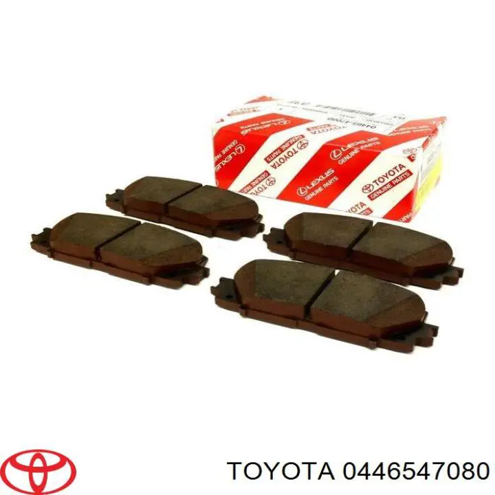 Передние тормозные колодки 0446547080 Toyota