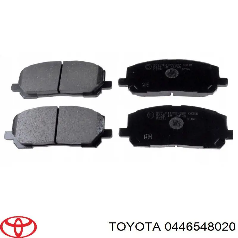 Тормозные колодки Toyota 0446548020
