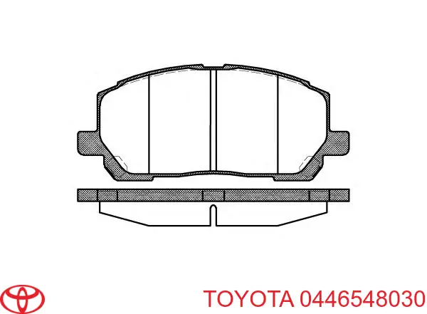 Передние тормозные колодки 0446548030 Toyota