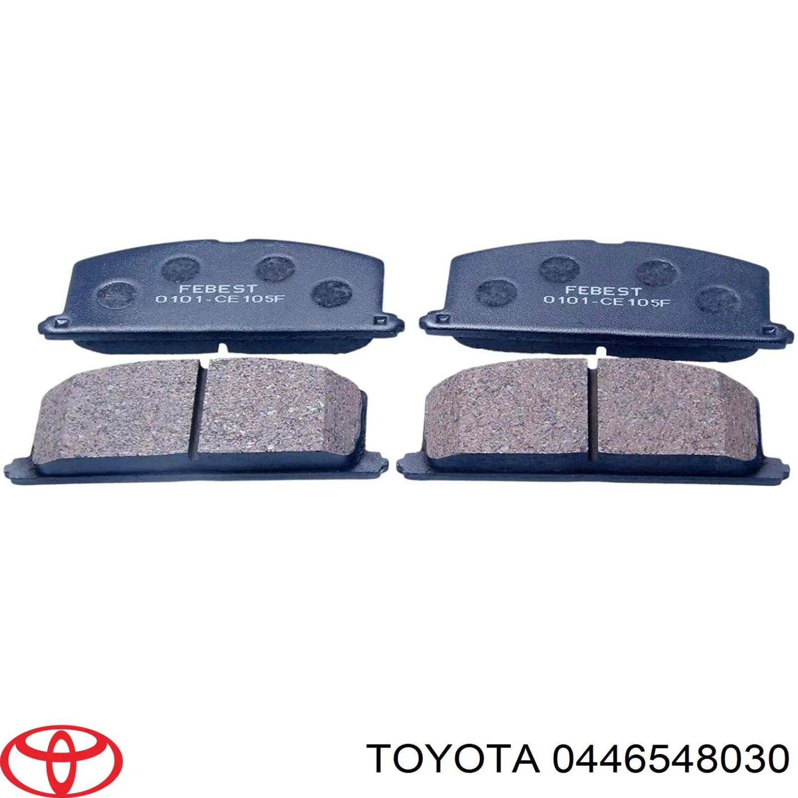 Купить 0446548030 Toyota Колодки тормозные