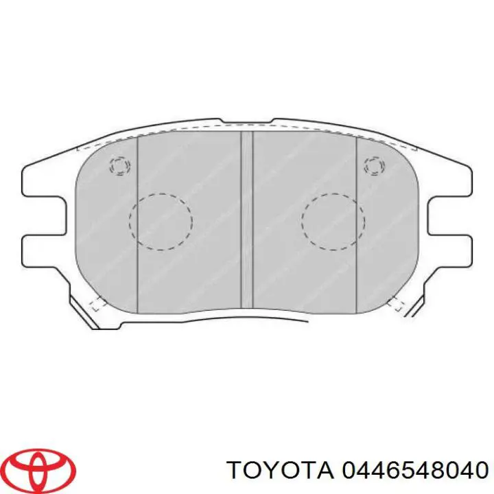 Передние тормозные колодки 0446548040 Toyota