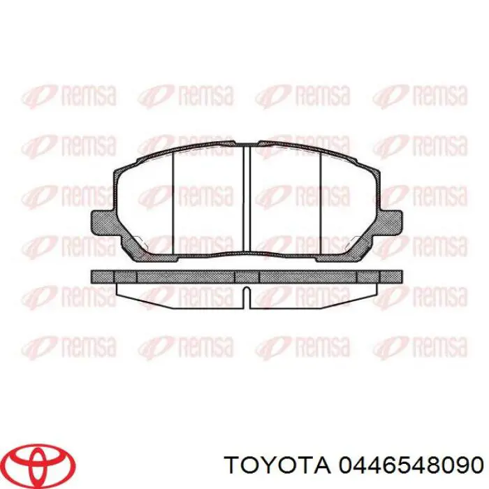 Передние тормозные колодки 0446548090 Toyota