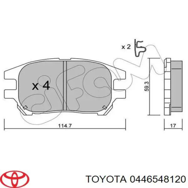 0446548120 Toyota 