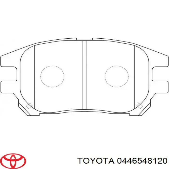 Купить 0446548120 Toyota Колодки тормозные