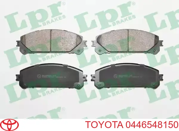 Купить 0446548150 Toyota Колодки тормозные