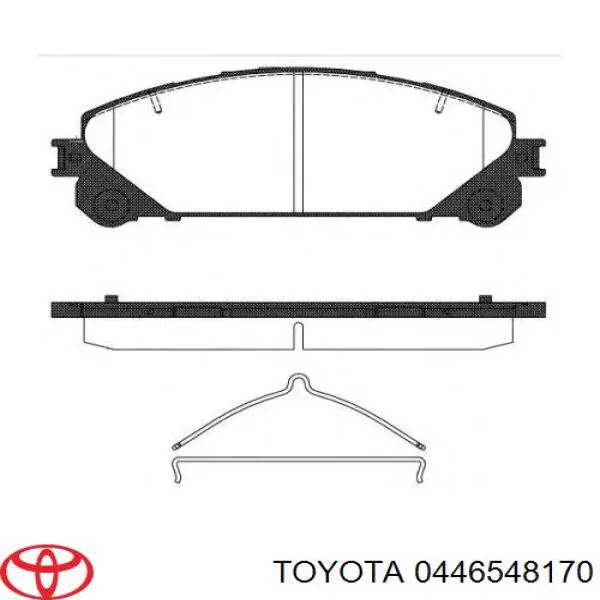 0446548170 Toyota колодки тормозные передние дисковые