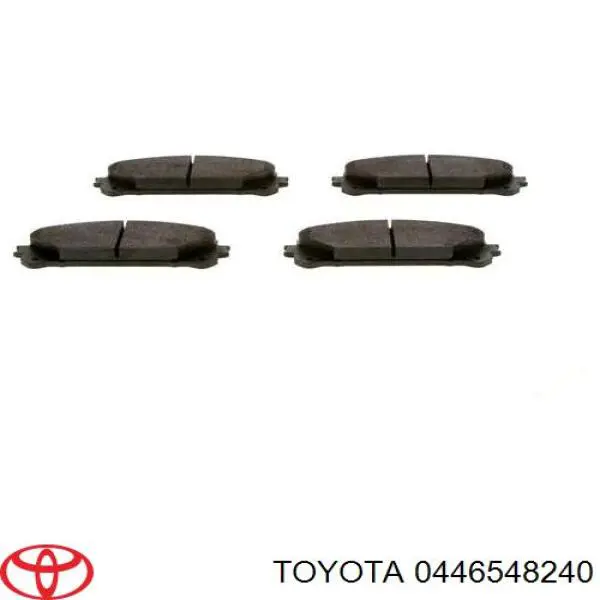 Купить 0446548240 Toyota Колодки тормозные