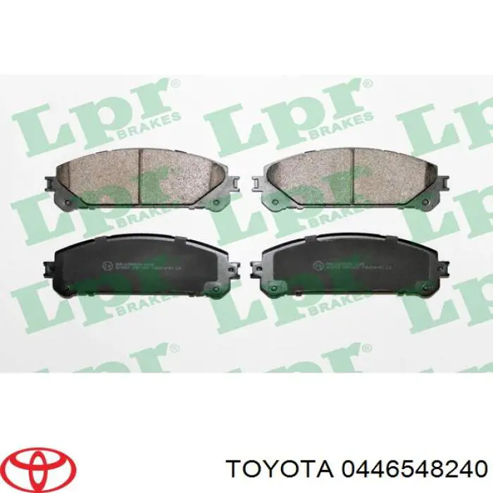 Передние тормозные колодки 0446548240 Toyota