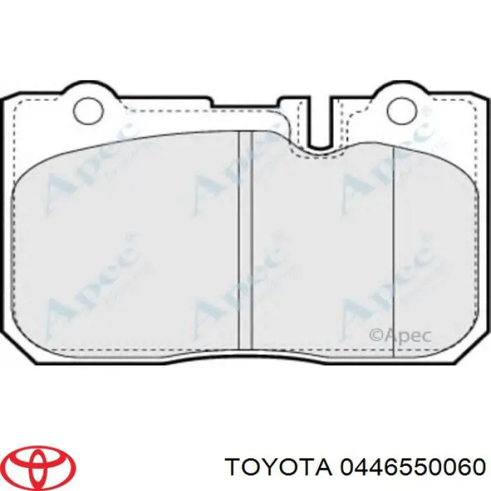 Передние тормозные колодки 0446550060 Toyota