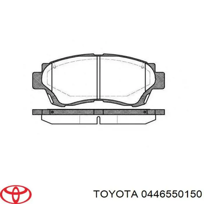 0446550150 Toyota колодки тормозные передние дисковые