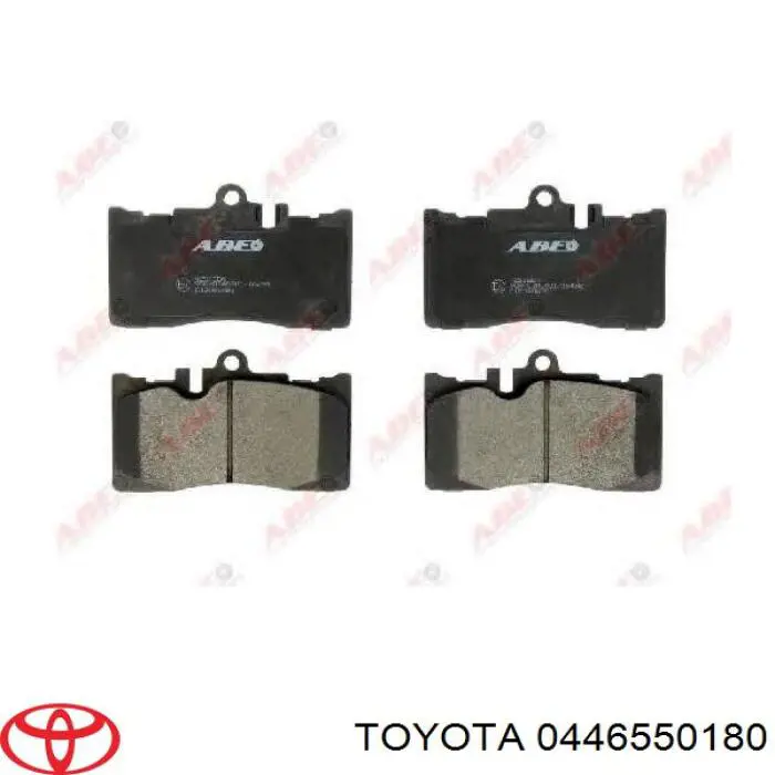 Передние тормозные колодки 0446550180 Toyota