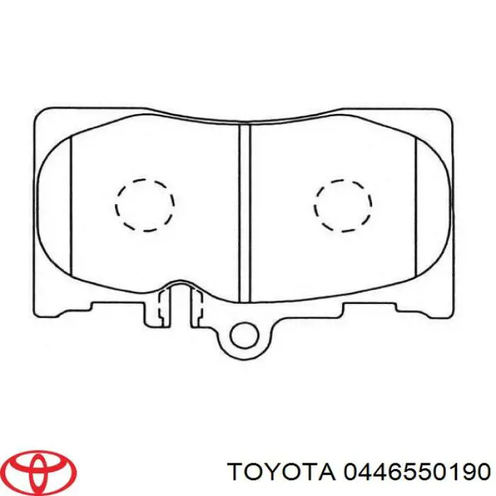 Передние тормозные колодки 0446550190 Toyota