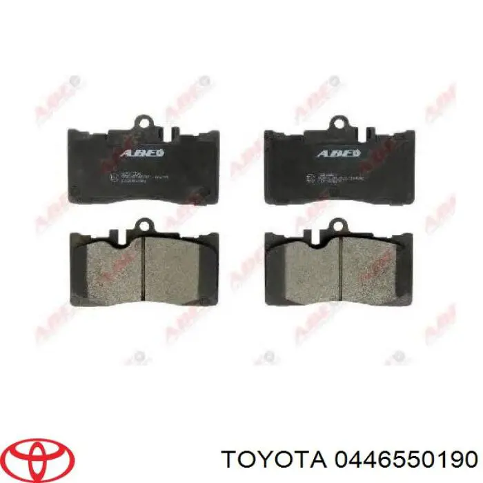 Передние тормозные колодки 0446550190 Toyota