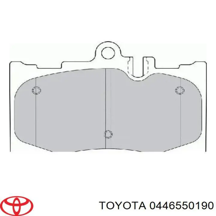 Купить 0446550190 Toyota Колодки тормозные