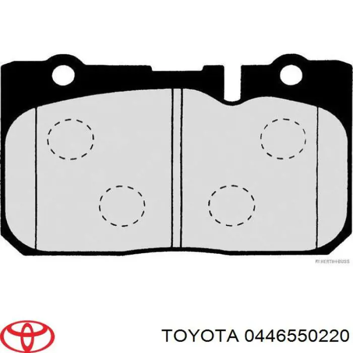 0446550220 Toyota Колодки передние