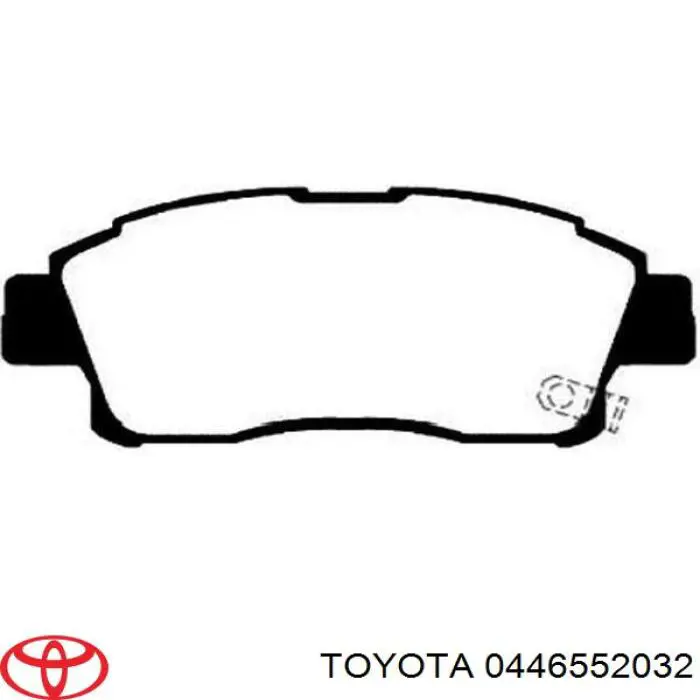 Передние тормозные колодки 0446552032 Toyota