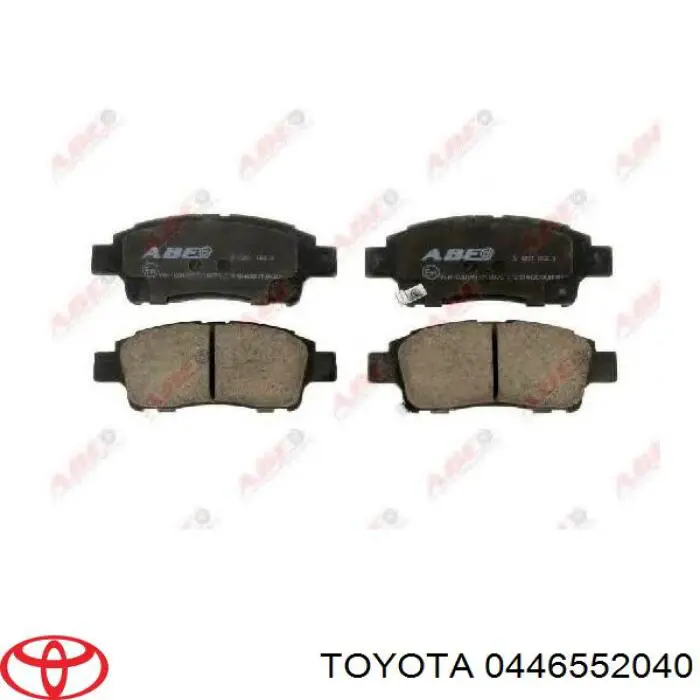 Передние тормозные колодки 0446552040 Toyota