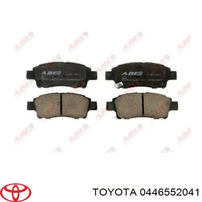 0446552041 Toyota колодки тормозные передние дисковые