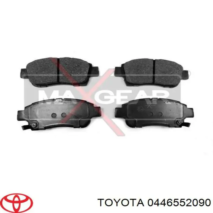 Передние тормозные колодки 0446552090 Toyota