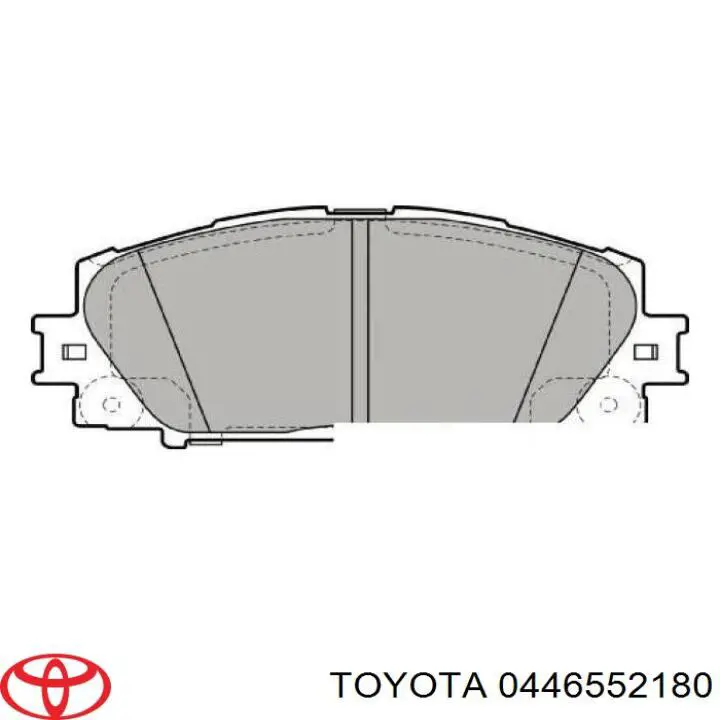 0446552180 Toyota Колодки передние