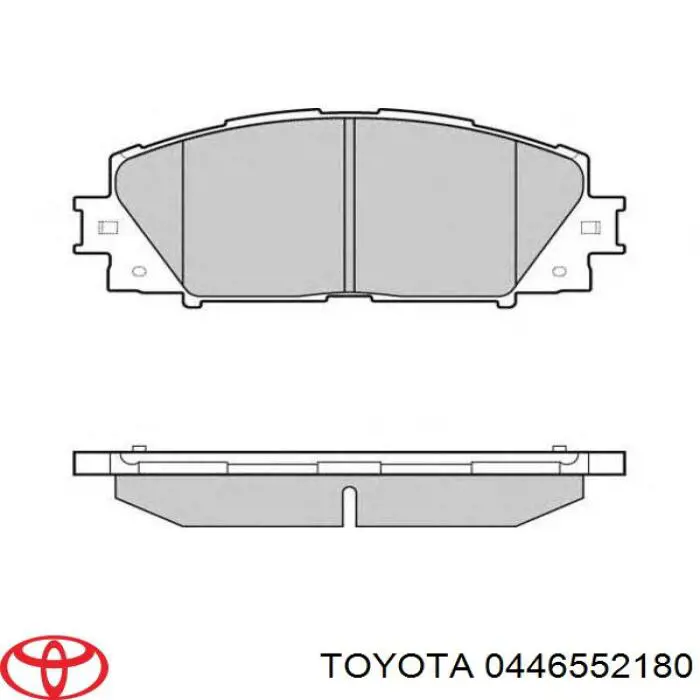 Купить 0446552180 Toyota Колодки тормозные