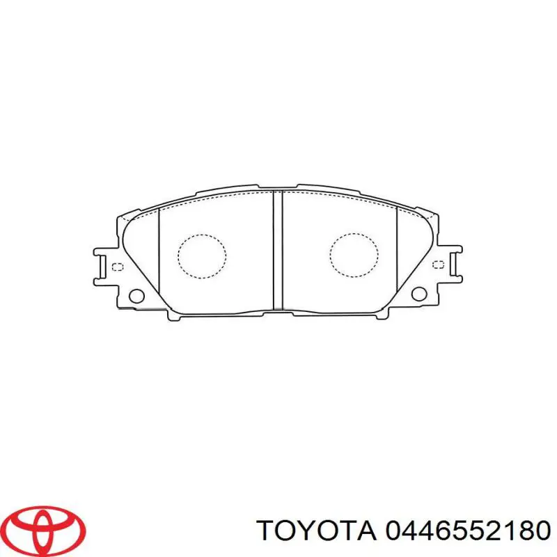 Передние тормозные колодки 0446552180 Toyota
