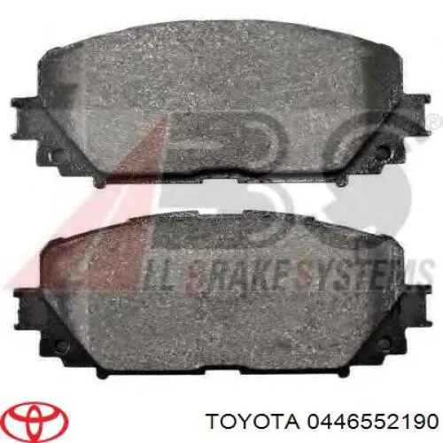 0446552190 Toyota колодки тормозные передние дисковые