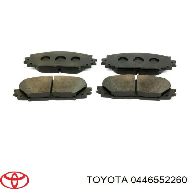0446552260 Toyota колодки тормозные передние дисковые