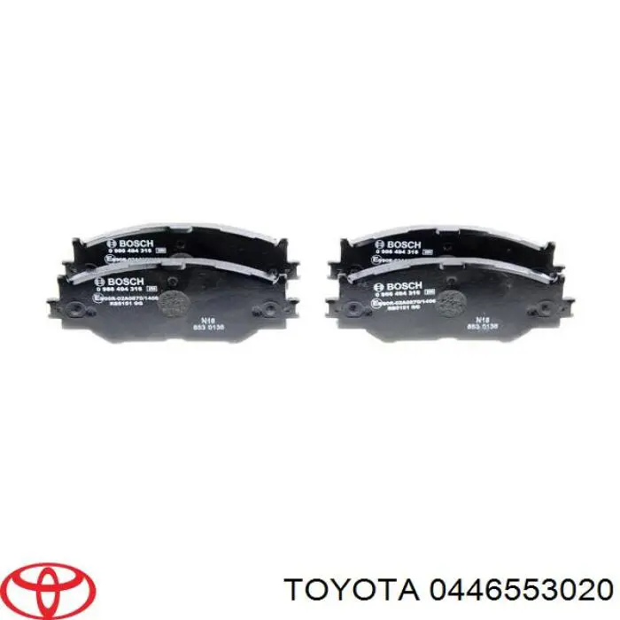 Колодки Toyota 0446553020 цена, от 35.30 USD