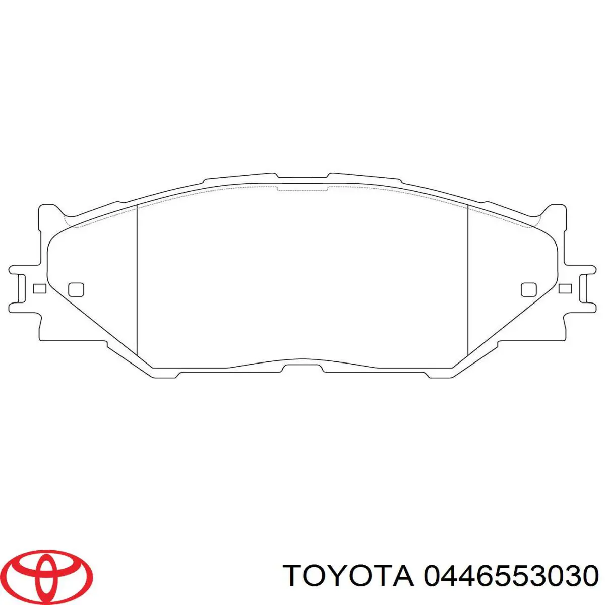 Передние тормозные колодки 0446553030 Toyota