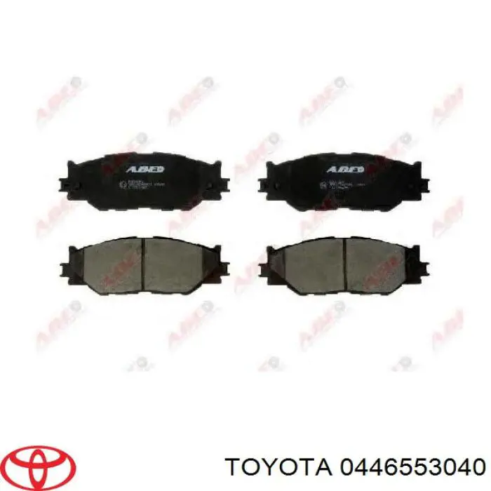 Передние тормозные колодки 0446553040 Toyota