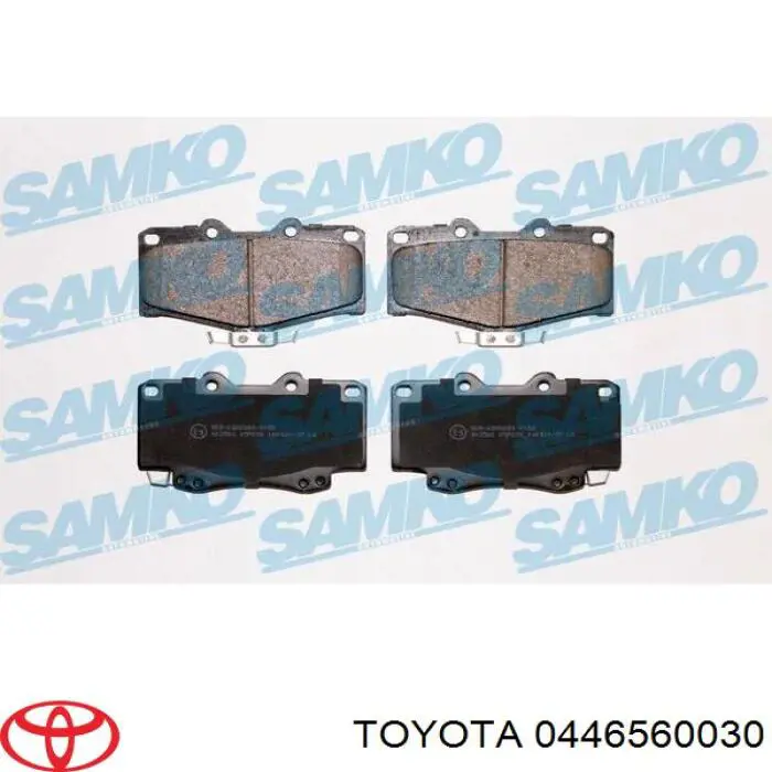 Передние тормозные колодки 0446560030 Toyota