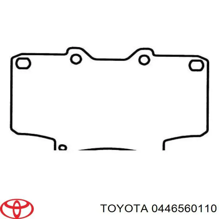 Тормозные колодки Toyota 0446560110