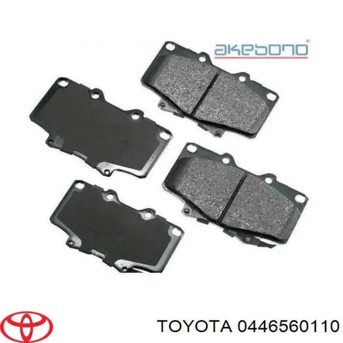 Колодки Toyota 0446560110 цена, от 21.15 USD
