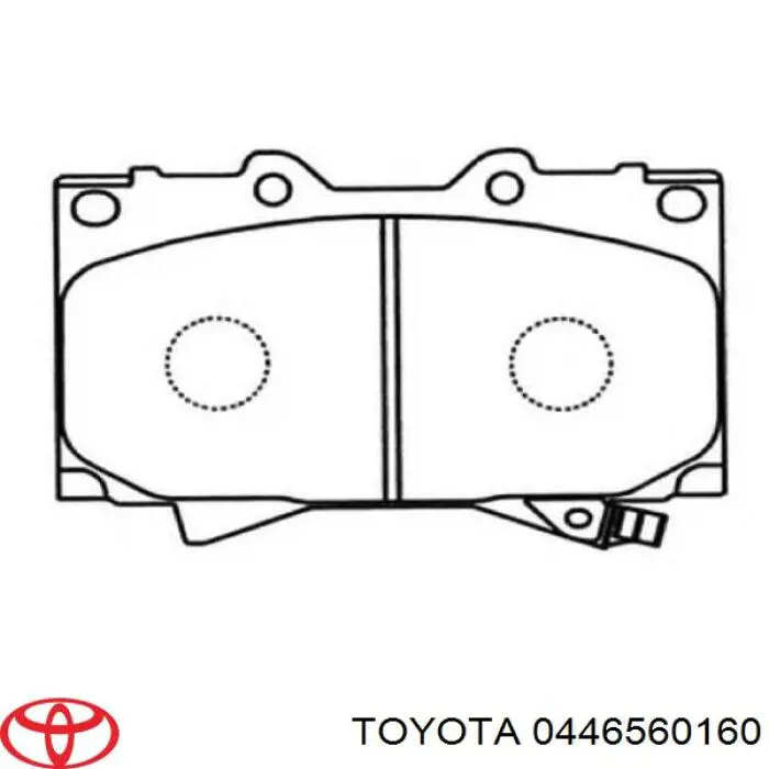 Тормозные колодки Toyota 0446560160