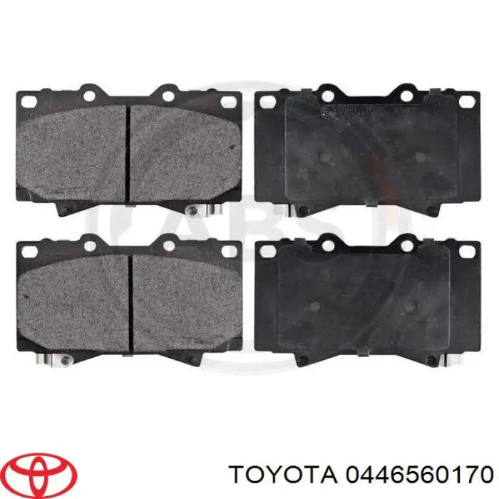 Колодки Toyota 0446560170 цена, от 20.27 USD