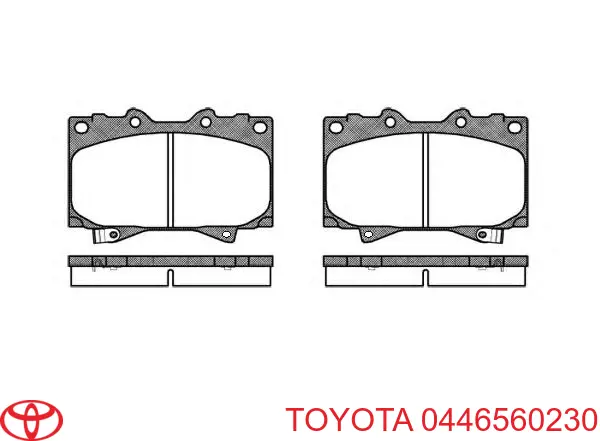 Купить 0446560230 Toyota Колодки тормозные