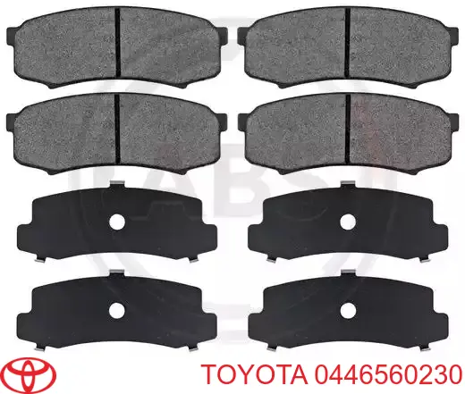 Передние тормозные колодки 0446560230 Toyota