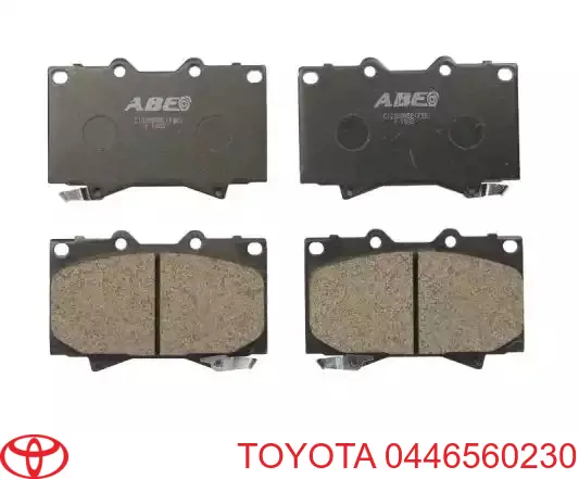 Колодки Toyota 0446560230 цена, от 27.24 USD