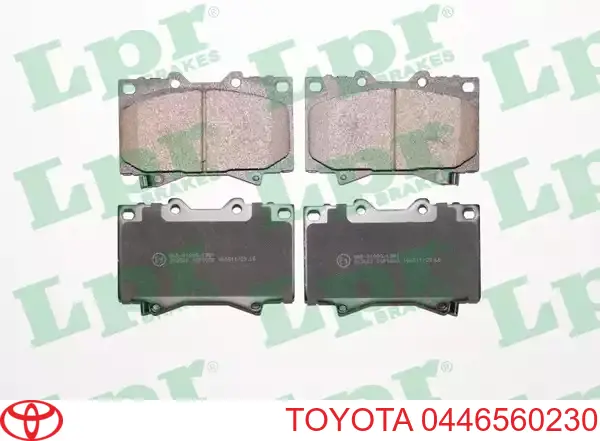 Купить 0446560230 Toyota Колодки тормозные