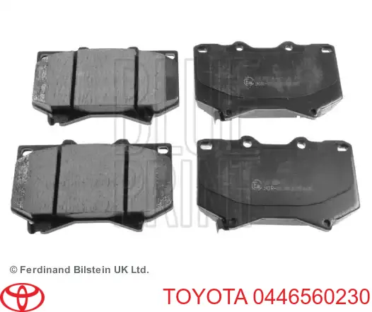 Передние тормозные колодки 0446560230 Toyota