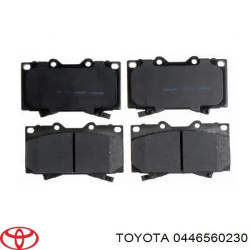 Колодки гальмівні передні, дискові 0446560230 Toyota