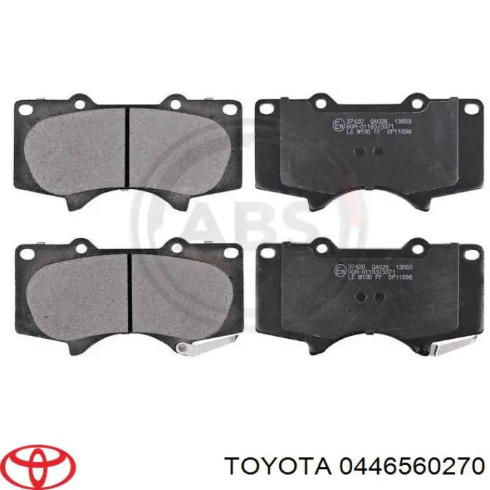 Compre 0446560270 Toyota Sapatas do freio dianteiras de disco
