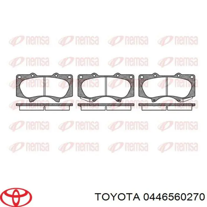0446560270 Toyota Sapatas do freio dianteiras de disco