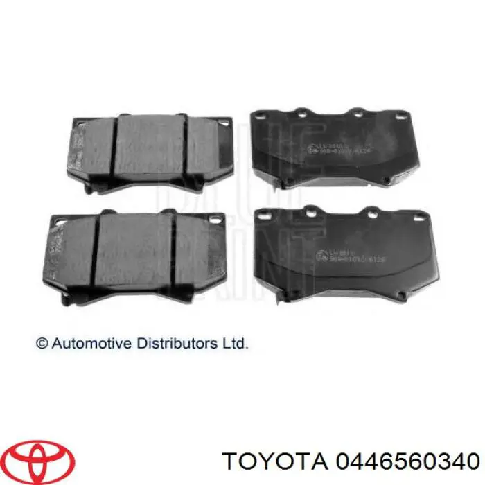 Передние тормозные колодки 0446560340 Toyota